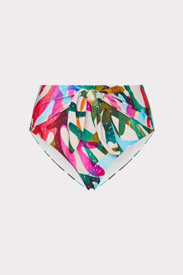 Milly Under The Sea Tie Bikini Bottom Rainbow Multi Women Swim and Coverups