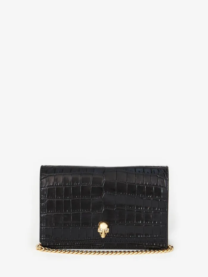 Mini Bags Women Alexander McQueen Small Skull Bag Black