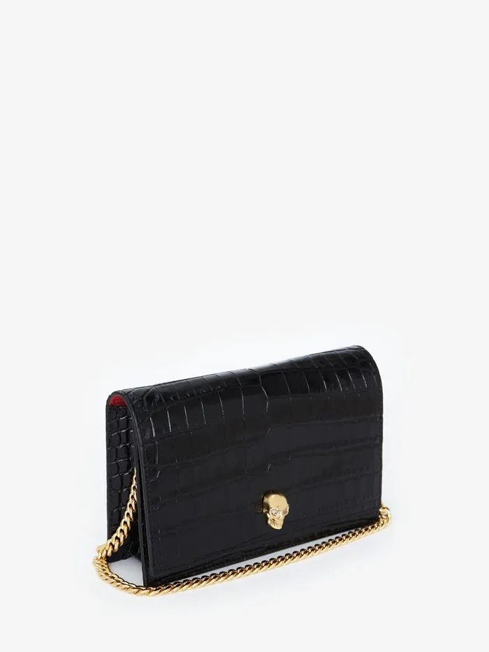Mini Bags Women Alexander McQueen Small Skull Bag Black