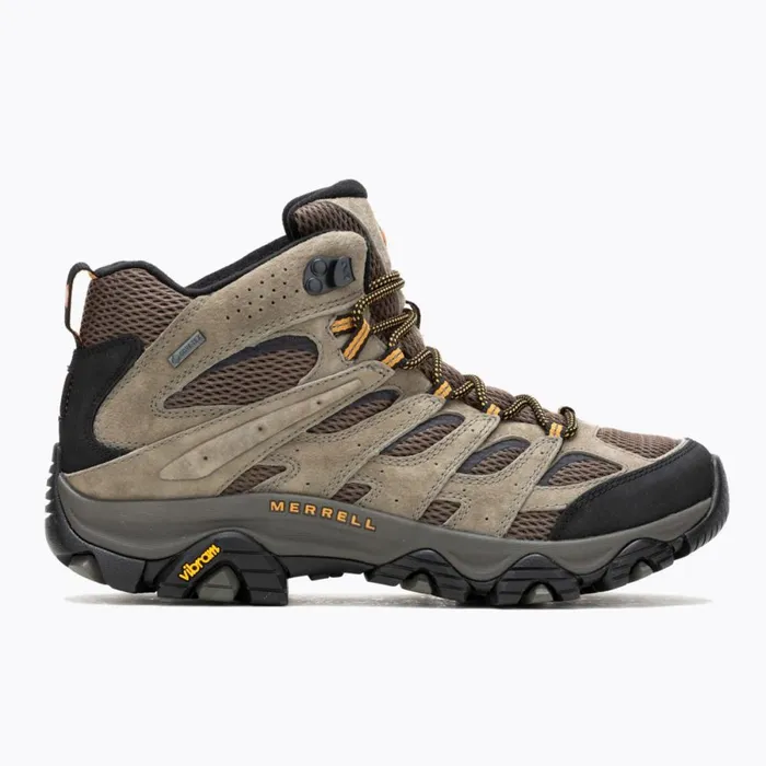 Moab 3 Mid GoreTex Wide Width Walnut Men Merrell Boots