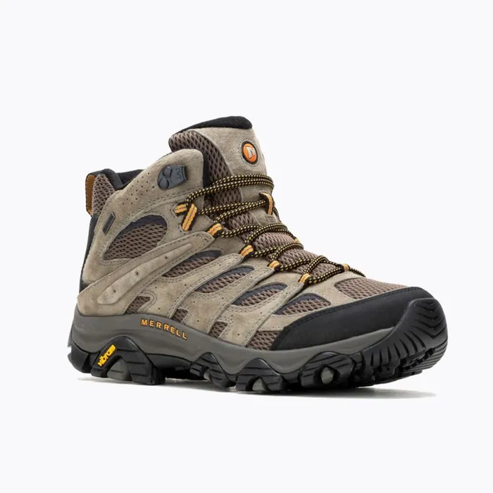 Moab 3 Mid GoreTex Wide Width Walnut Men Merrell Boots
