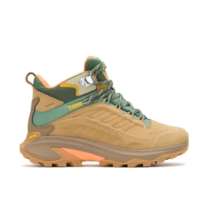 Moab Speed 2 Leather Mid Waterproof Tan Women Merrell Boots