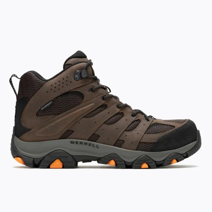 Moab Vertex 2 Mid Waterproof Carbon Fiber Work Boot Wide Width Earth Men Merrell Boots