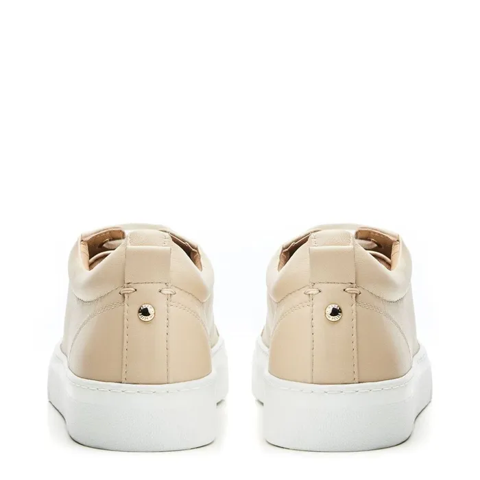Moda In Pelle Aiyla Taupe Leather Women Casual Trainers