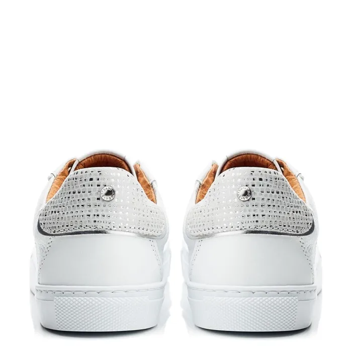 Moda In Pelle Ales White Leather Women Casual Trainers