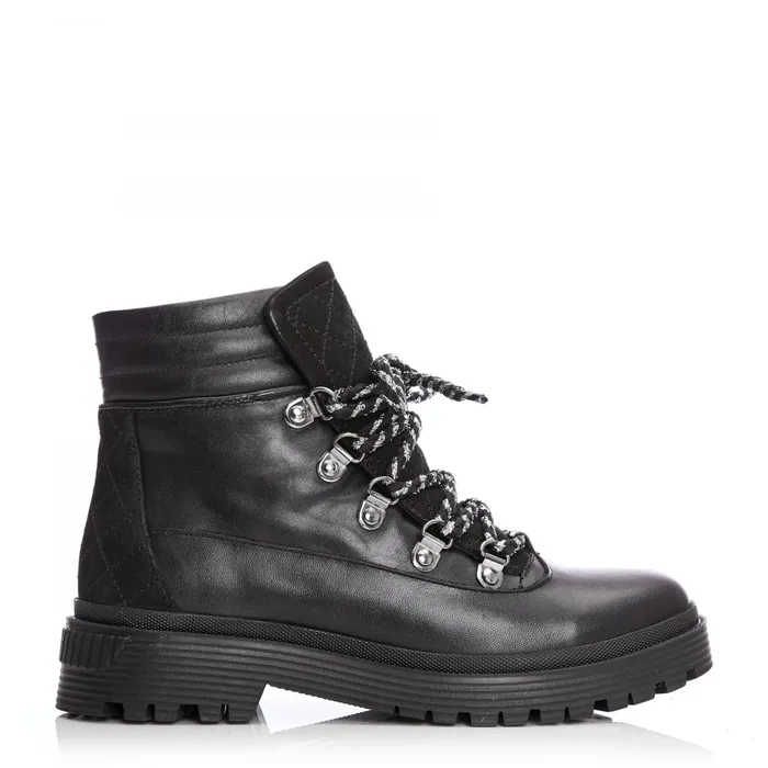 Moda In Pelle Analeece Black Leather Women Black Boots