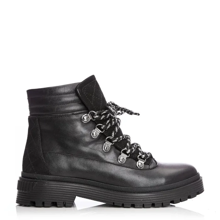 Moda In Pelle Analeece Black Leather Women Black Boots
