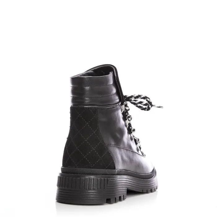 Moda In Pelle Analeece Black Leather Women Black Boots