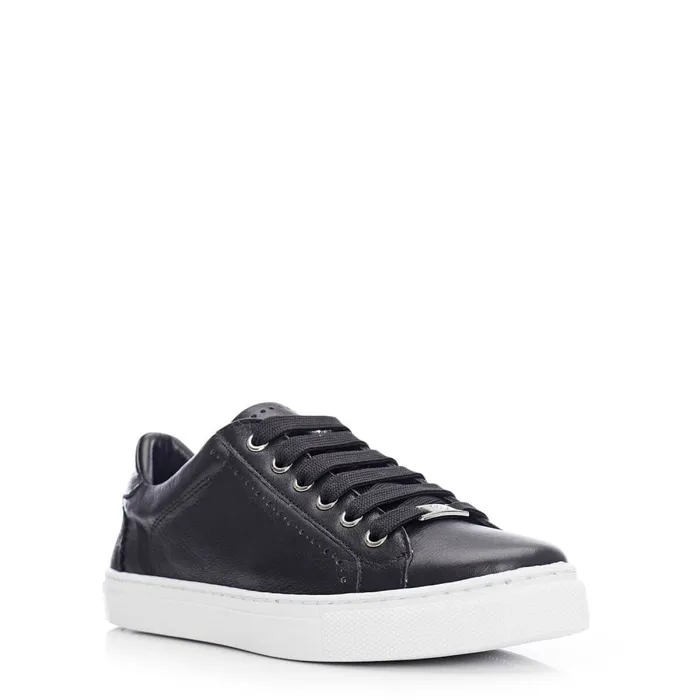 Moda In Pelle Anatoli Black Leather Women Black Trainers