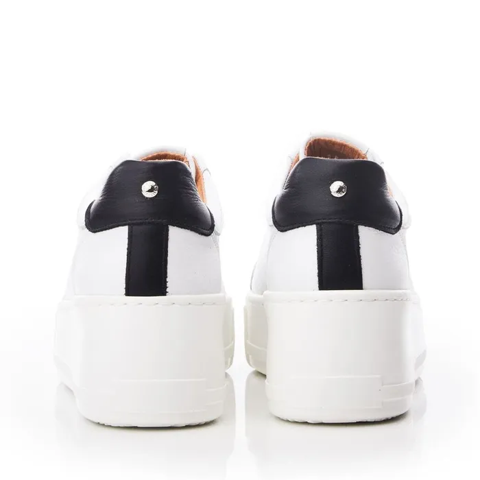 Moda In Pelle Auben White Leather Women SlipOn Trainers