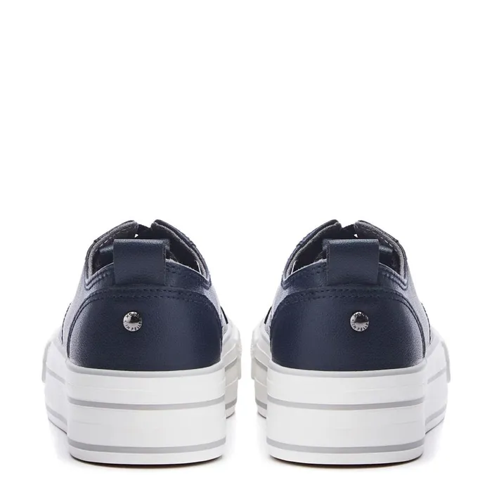 Moda In Pelle Bagnol Navy Porvair Women Casual Trainers