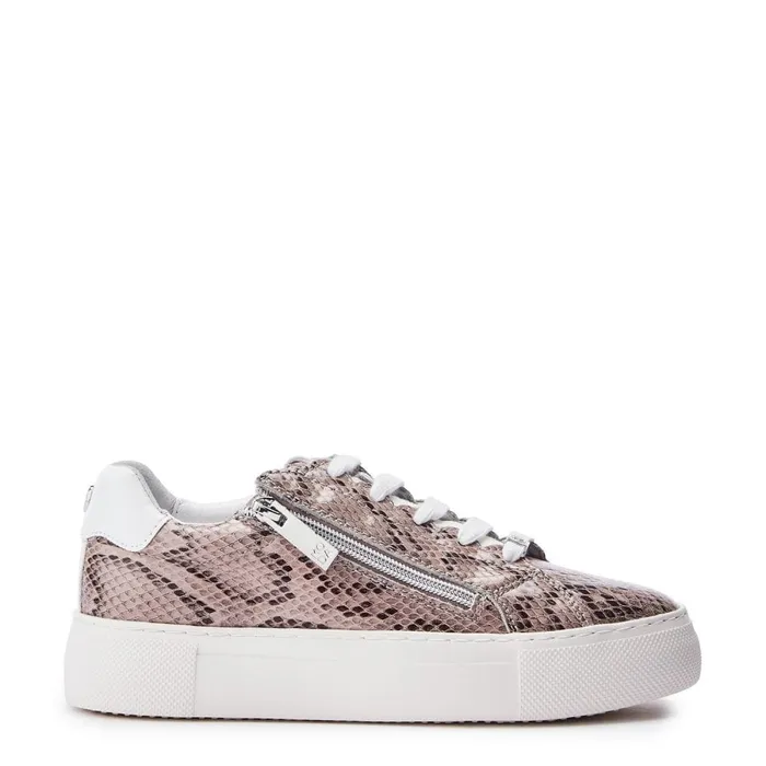 Moda In Pelle Balize Natural Snake Leather Women Casual Trainers
