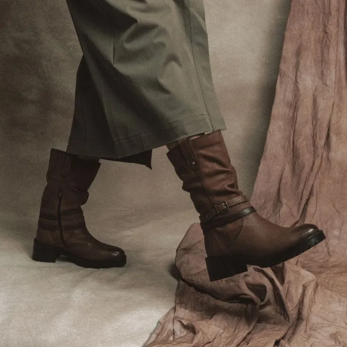Moda In Pelle Beckette Tan Nubuck Women MidCalf Boots