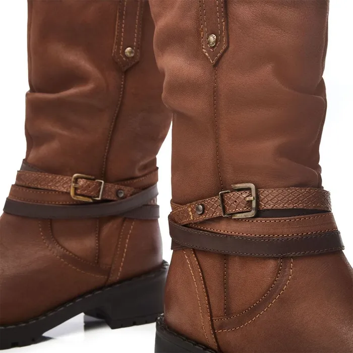 Moda In Pelle Beckette Tan Nubuck Women MidCalf Boots