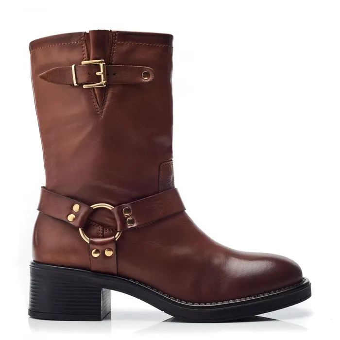 Moda In Pelle Brecken Tan Leather Women MidCalf Boots