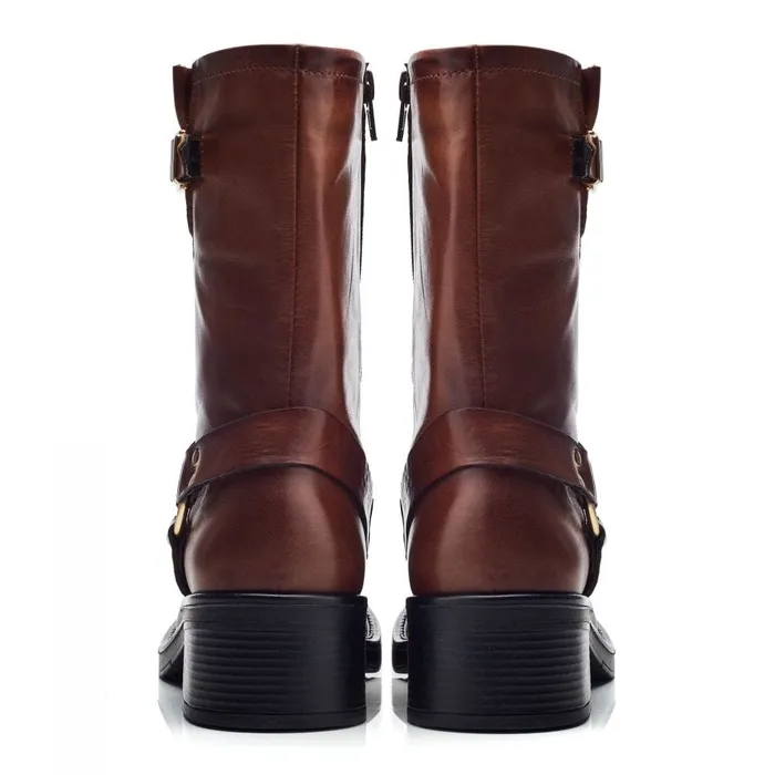 Moda In Pelle Brecken Tan Leather Women MidCalf Boots