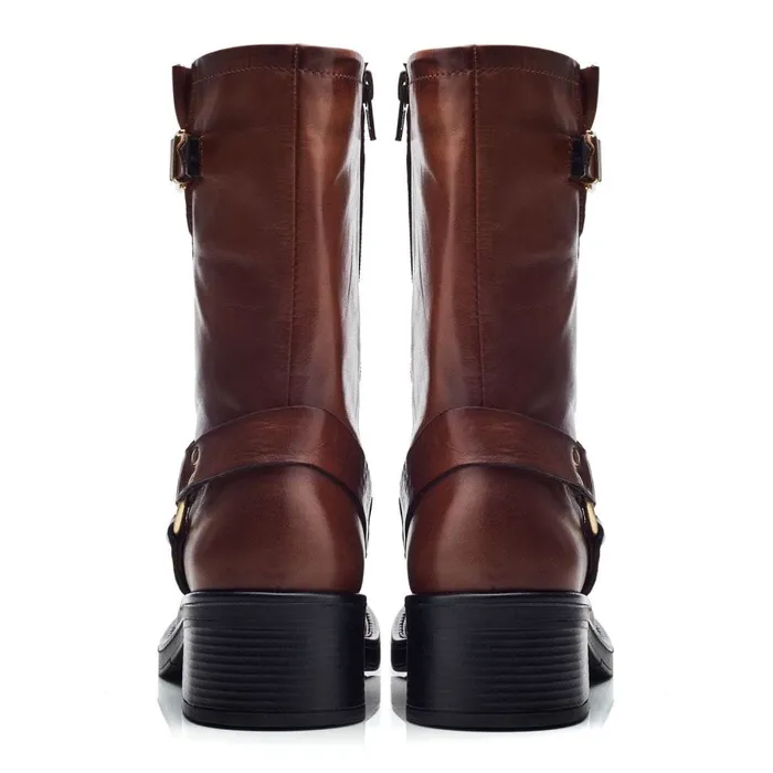 Moda In Pelle Brecken Tan Leather Women MidCalf Boots
