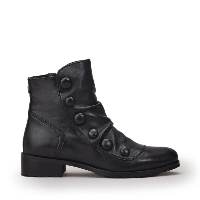 Moda In Pelle Bronwen Black Leather Women Black Boots