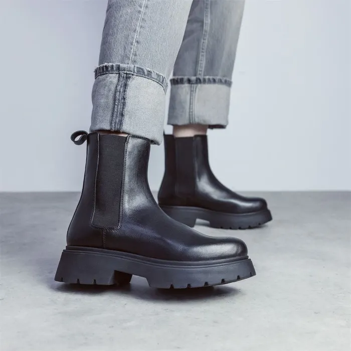 Moda In Pelle Brylie Black Nappa Women Chelsea Boots