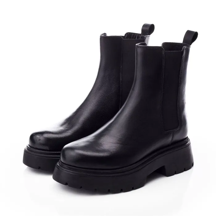 Moda In Pelle Brylie Black Nappa Women Chelsea Boots