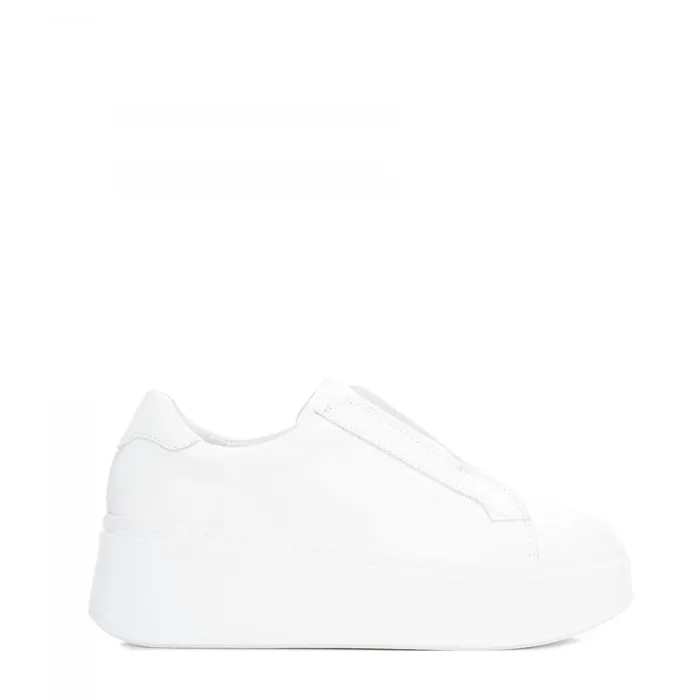 Moda In Pelle Bsoleful B Axell White Leather Women SlipOn Trainers