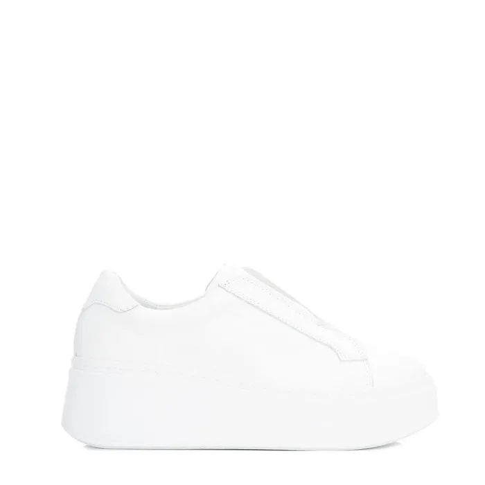 Moda In Pelle Bsoleful B Axell White Leather Women SlipOn Trainers