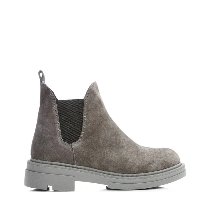 Moda In Pelle Bsoleful B Binkie Grey Suede Women Chunky Boots