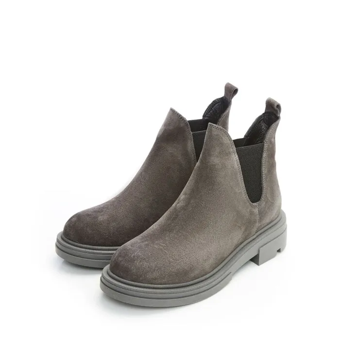 Moda In Pelle Bsoleful B Binkie Grey Suede Women Chunky Boots