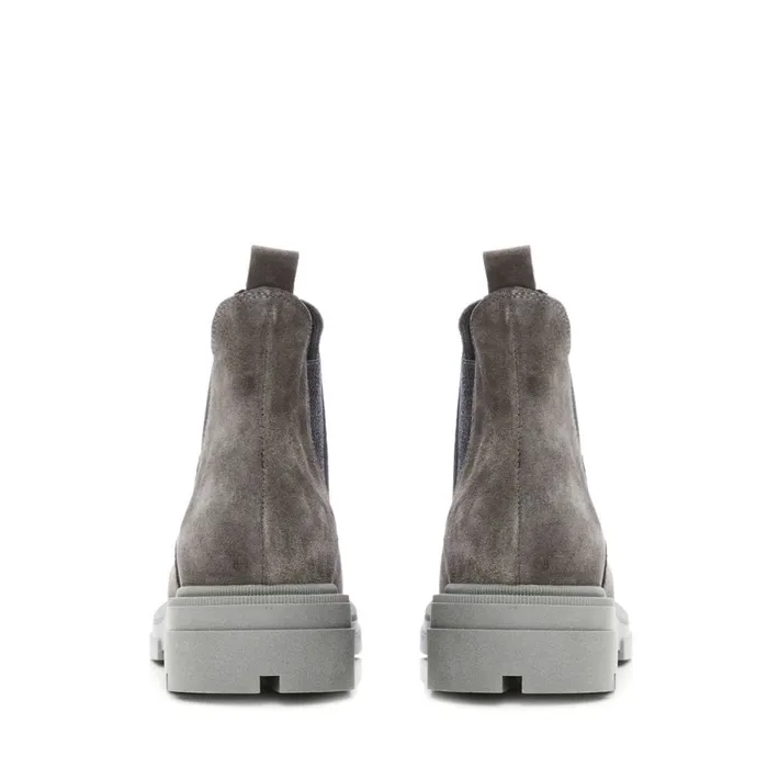 Moda In Pelle Bsoleful B Binkie Grey Suede Women Chunky Boots