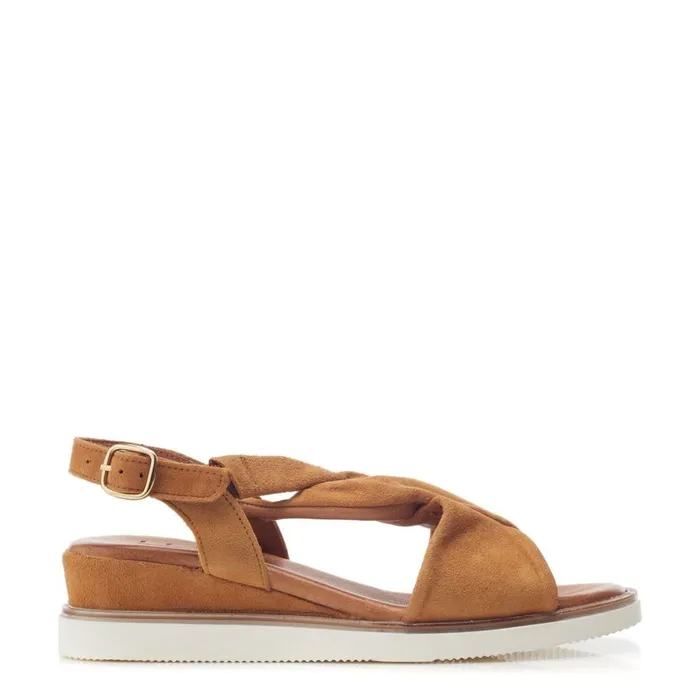 Moda In Pelle Bsoleful BBrie Tan Suede Women Wedge Sandals
