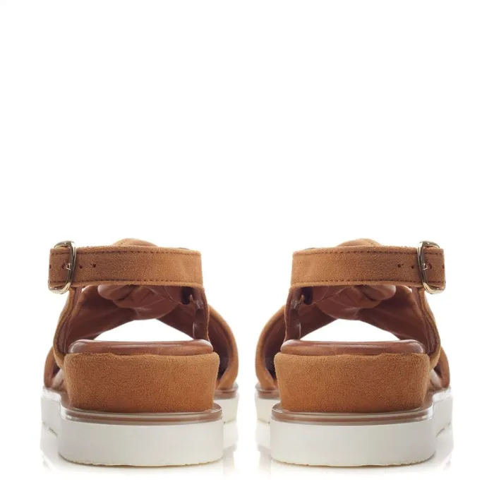 Moda In Pelle Bsoleful BBrie Tan Suede Women Wedge Sandals