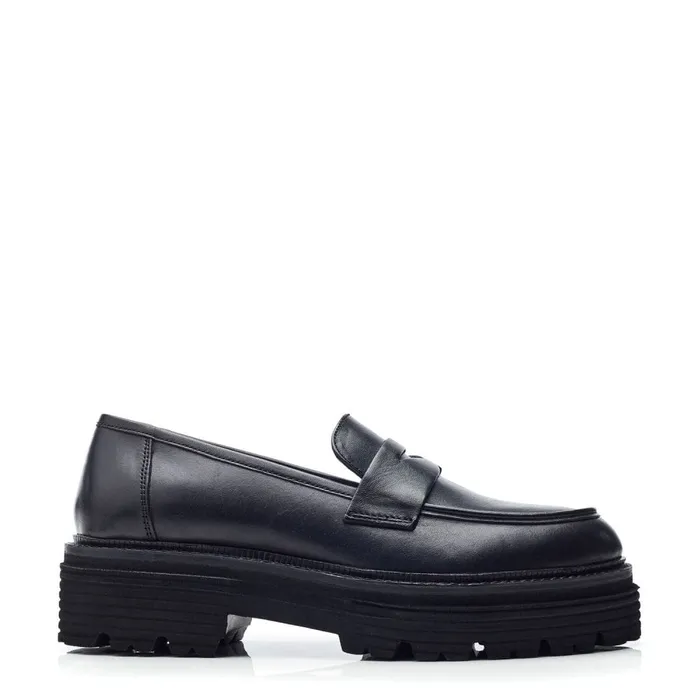 Moda In Pelle Bsoleful BJetter Black Leather Women Casual Shoes
