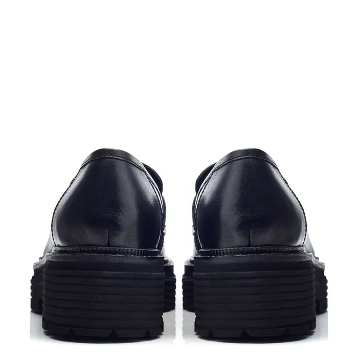 Moda In Pelle Bsoleful BJetter Black Leather Women Casual Shoes