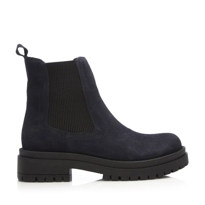 Moda In Pelle Bsoleful BWaya Navy Suede Women Chelsea Boots