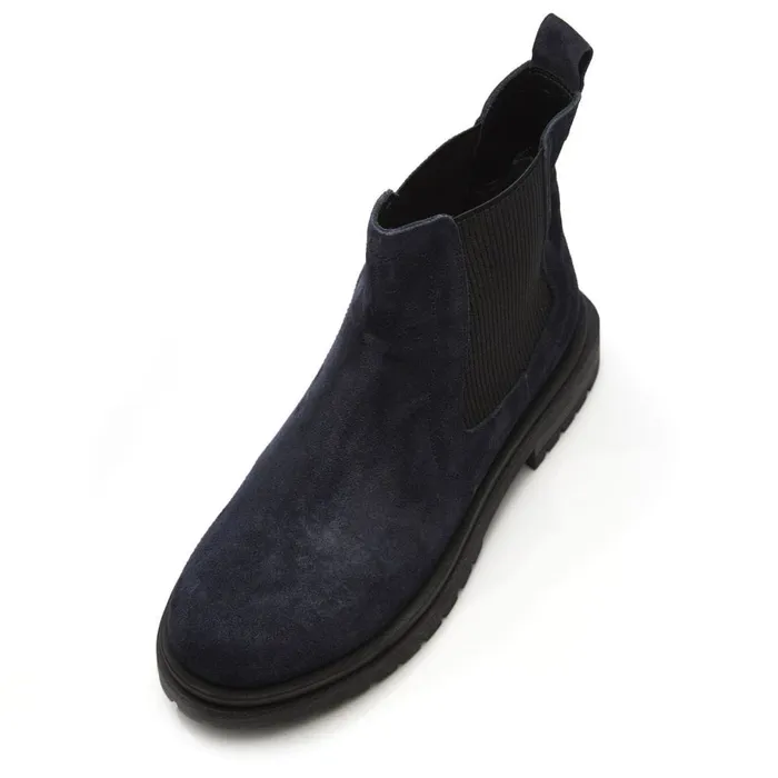 Moda In Pelle Bsoleful BWaya Navy Suede Women Chelsea Boots