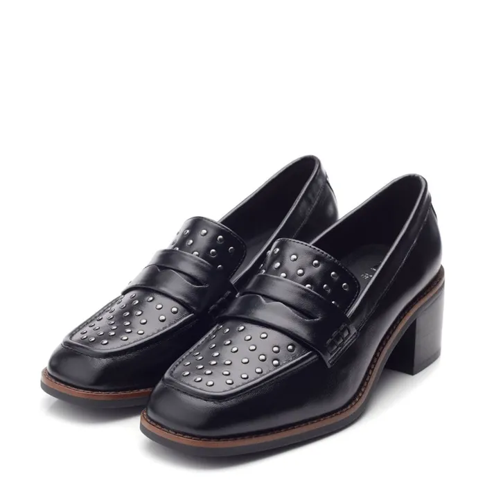 Moda In Pelle Chantily Black Leather Women Casual Shoes
