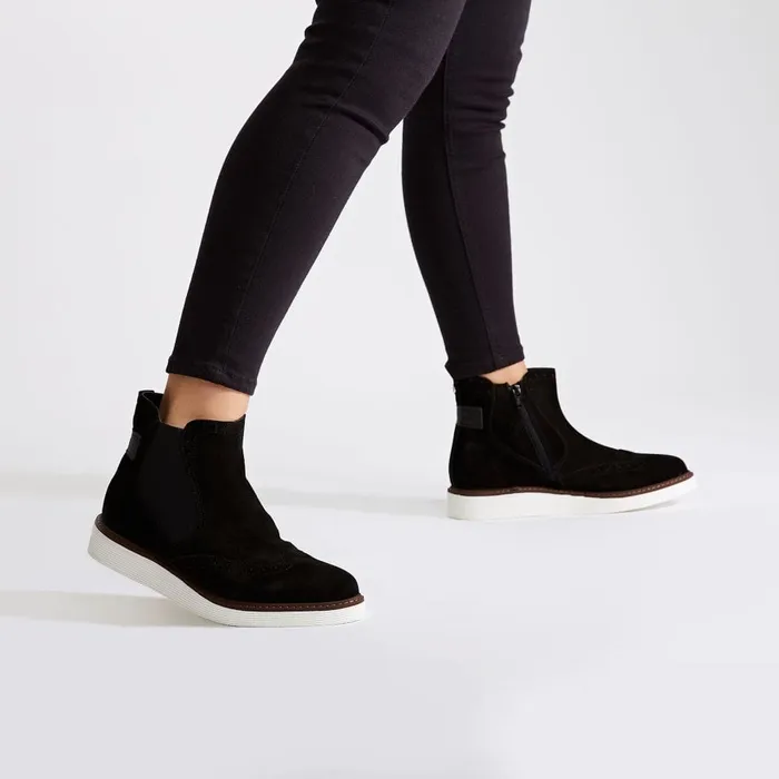 Moda In Pelle Cheena Black Suede Women Black Boots