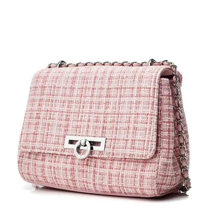 Moda In Pelle Cheryl Bag Pink Textile Women Crossbody Bags