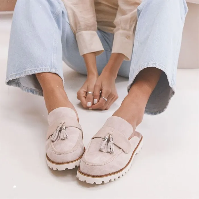 Moda In Pelle Etana Stone Suede Women Casual Shoes Moda In Pelle Etana Stone Suede Women Casual Shoes