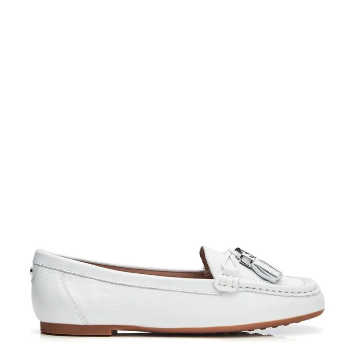 Moda In Pelle Famina White Leather Women Casual Shoes