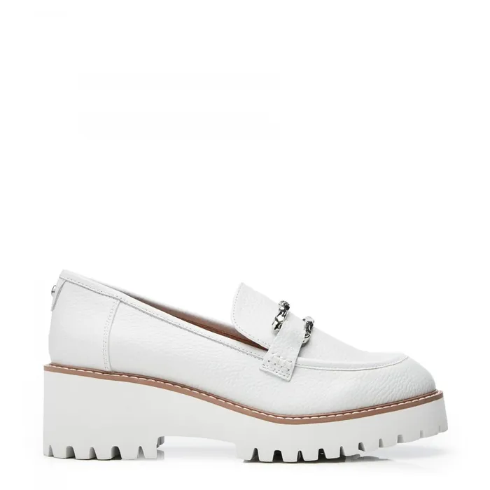 Moda In Pelle Faythe White Leather Women Casual Shoes