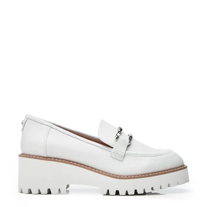 Moda In Pelle Faythe White Leather Women Casual Shoes