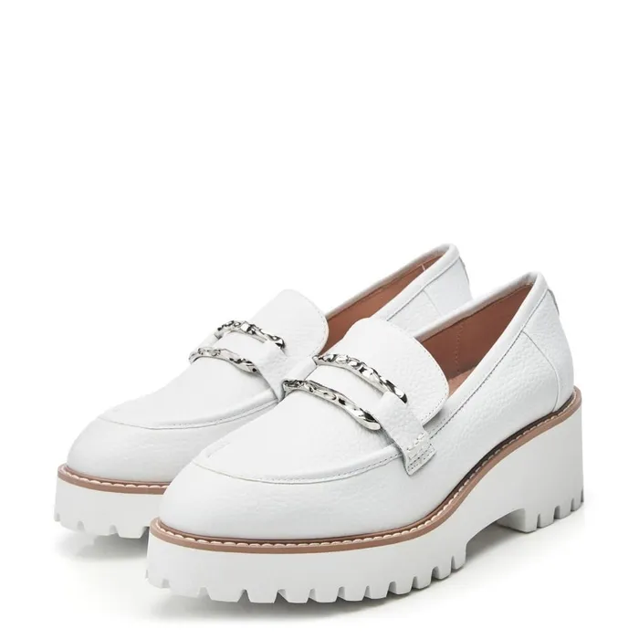 Moda In Pelle Faythe White Leather Women Casual Shoes