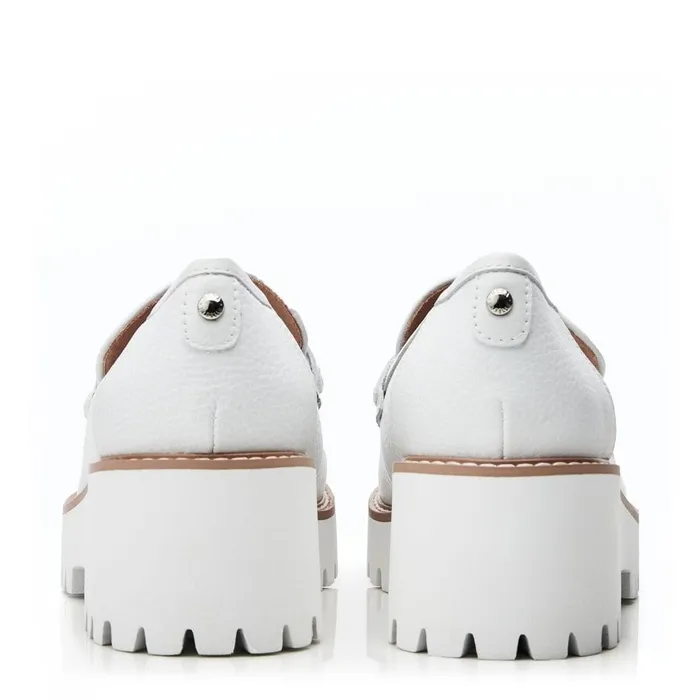 Moda In Pelle Faythe White Leather Women Casual Shoes