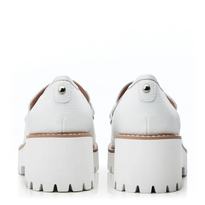 Moda In Pelle Faythe White Leather Women Casual Shoes