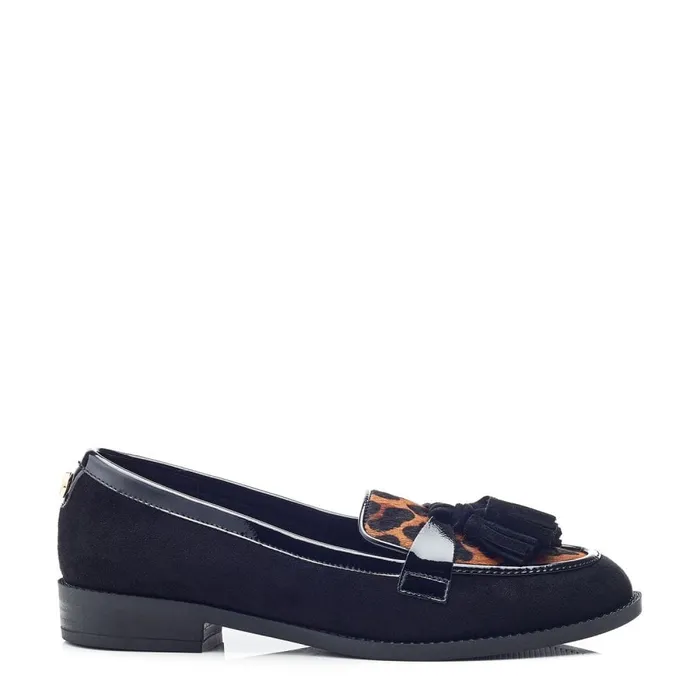 Moda In Pelle Frennchie Leopard Pony Hair Women Brogues And Loafers
