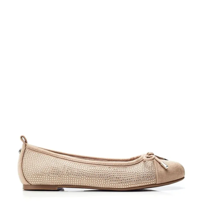 Moda In Pelle Frieda Taupe Alcantara Women Casual Shoes