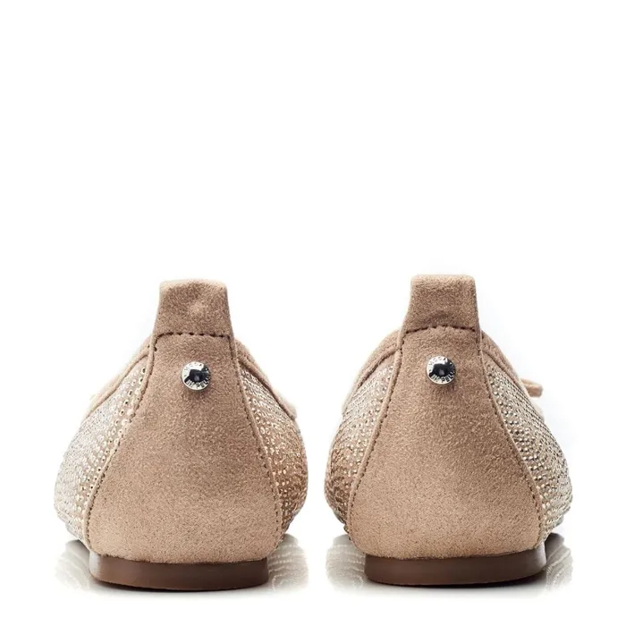Moda In Pelle Frieda Taupe Alcantara Women Casual Shoes