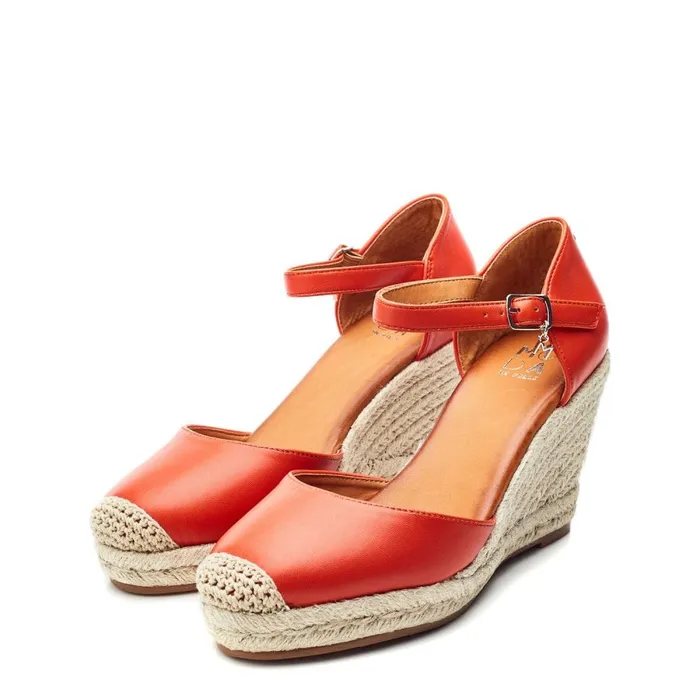 Moda In Pelle Gael Orange Synthetic Women Wedge Sandals