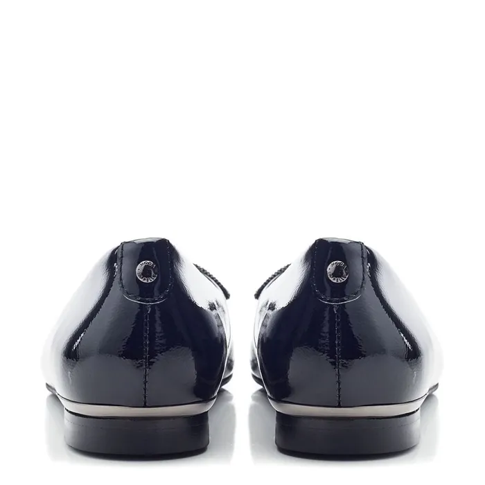 Moda In Pelle Hermionee Black Patent Leather Women Flat And Ballerina Shoes